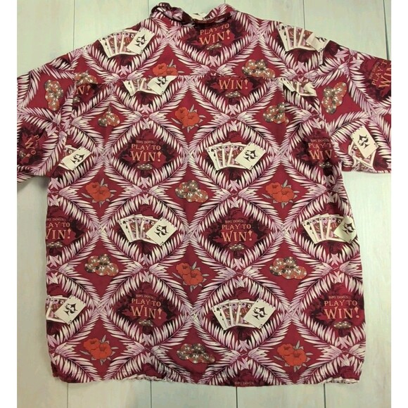Big Dogs Hawaiian Camp Shirt Mens Extra Large Gambling Poker Cards Casino XL - Picture 10 of 13